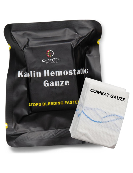 Gasa Hemostática Charter Tactical 7.62x3.81m para Control Sangrado