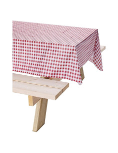 Mantel de Vinilo Coleman 137x213 cm Rojo para Actividades al Aire Libre