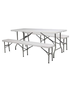 Juego de Mesa y Banco de Picnic VINGLI 1.83m Plegable