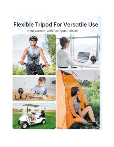 Ventilador de Coche Coohea KW42 Recargable 2000mAh 3 Velocidades