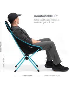 Silla Helinox Sunset y Mesa One Hard Top Plegables Camping 2