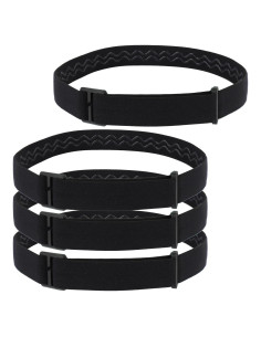 Correa Elástica para Linterna Frontal BOXOB 68cm Negra - 4 Piezas