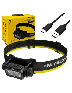 Linterna Frontal Nitecore NU43 Recargable 1400 Lúmenes