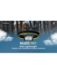 Linterna Frontal Nitecore NU25 MCT 400 Lúmenes Recargable 2