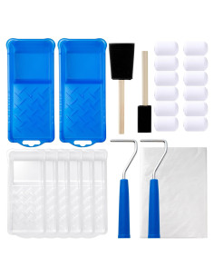 Kit de Rodillos de Pintura Mister Rui 25 Piezas 2" Espuma