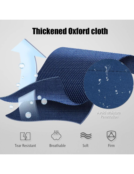 Cama de Camping Plegable GYMAX Azul, Alta Resistencia 136 kg