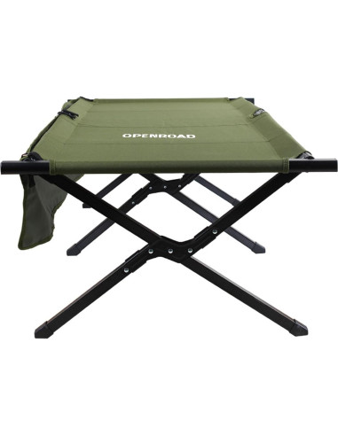 Cama de Camping Plegable OPENROAD - Soporta 250kg, 100cm