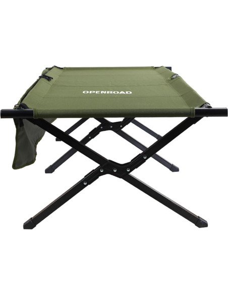 Cama de Camping Plegable OPENROAD - Soporta 250kg, 100cm