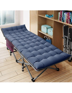 Cama de Camping Plegable Barbella con Colchón 190x71 cm 2