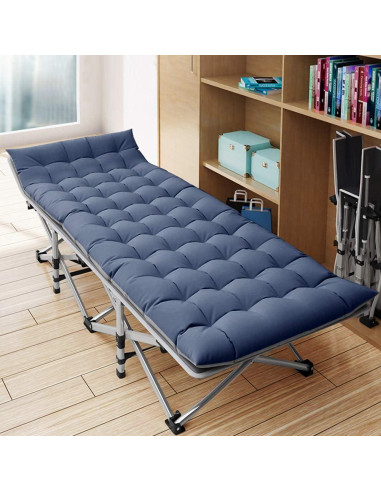 Cama de Camping Plegable Barbella con Colchón 190x71 cm