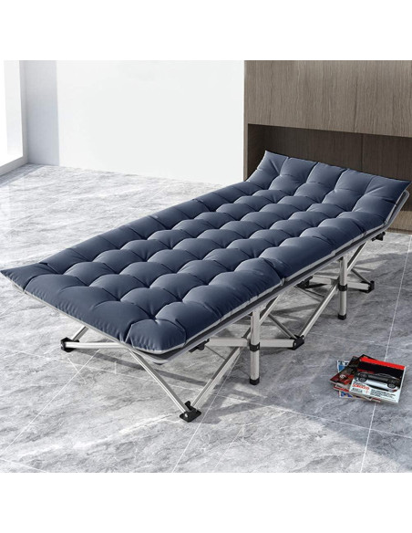Cama de Camping Plegable Barbella con Colchón 190x71 cm