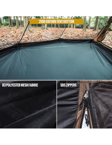 Carpa Interior de Malla OneTigris para 2 Personas - Impermeable 4000mm