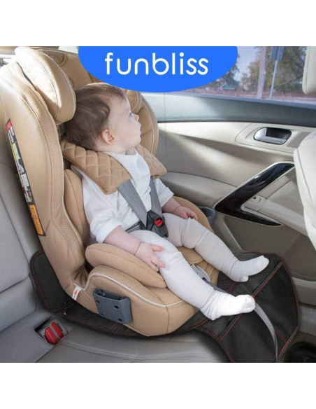 Protector de Asiento de Coche Funbliss Negro para Niños