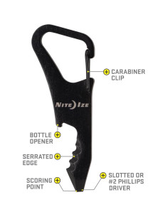 Herramienta Multi Nite Ize DoohicKey ClipKey Acero Inoxidable 2