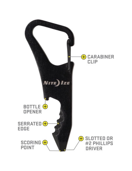 Herramienta Multi Nite Ize DoohicKey ClipKey Acero Inoxidable