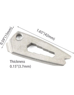 Herramienta de bolsillo Fanycs de titanio multifuncional EDC 2