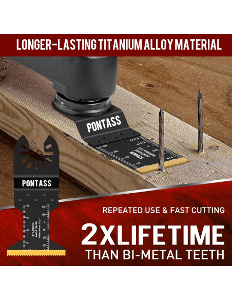 27 Hojas de Sierra Oscilante PONTASS para Metal y Madera