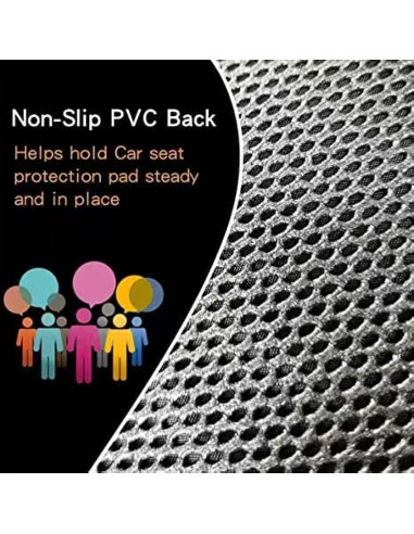Protector de Asiento de Coche Funbliss Negro para Niños
