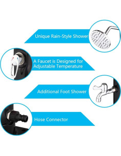 Ducha Solar VINGLI 5.5 Galones para Jardín y Piscina 2