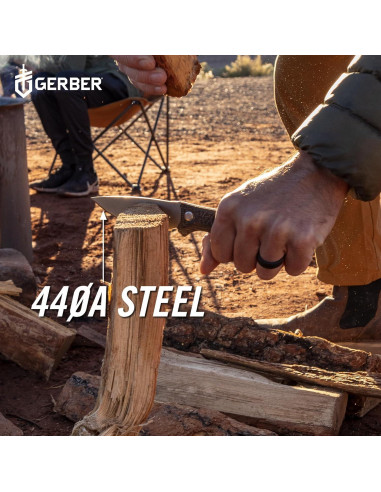 Cuchillo Fijo Gerber Gear Convoy 21.6 cm Micarta Gris