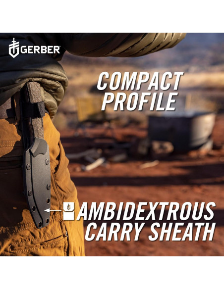 Cuchillo Fijo Gerber Gear Convoy 21.6 cm Micarta Gris