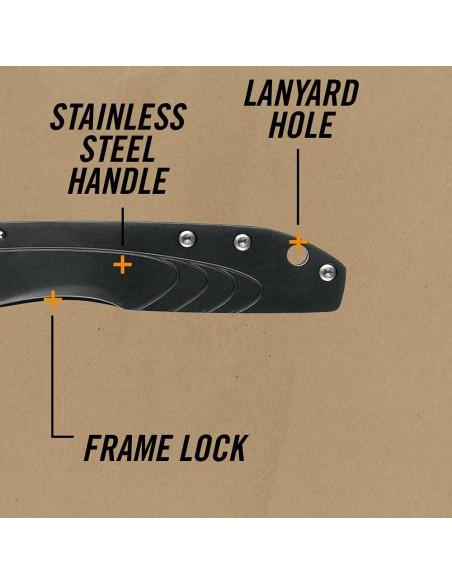 Cuchillo Plegable Gerber STL 2.0 Negro 5.1" (12.95 cm)