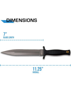 Cuchillo de Hoja Fija MTech USA MT-20-77GY 17.78 cm Acero Inox. 2