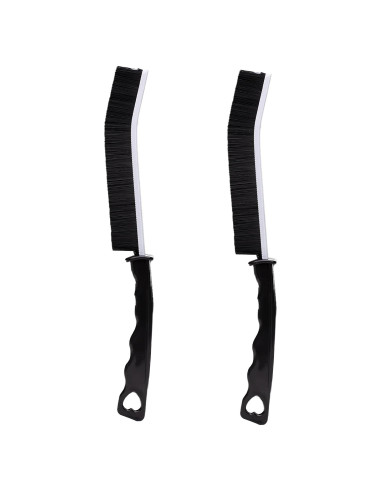 2 Cepillos de Limpieza de Ranuras POPGIO con Cerdas Duras