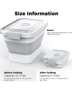 Contenedor de Almacenamiento Plegable DDMOMMY 9L para Comida de Perros 2