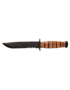 Cuchillo de Combate KA-BAR 1219 con Filo Serrado 17.78 cm