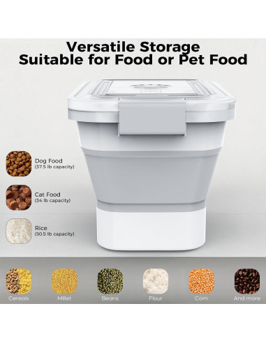 Contenedor de Almacenamiento Plegable DDMOMMY 9L para Comida de Perros