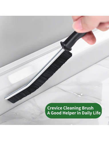 2 Cepillos de Limpieza de Ranuras POPGIO con Cerdas Duras