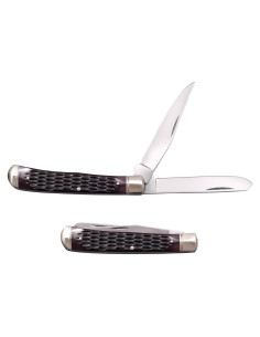 Cuchillo Plegable Cold Steel Trapper 2 Cuchillas Hueso 8.4 cm