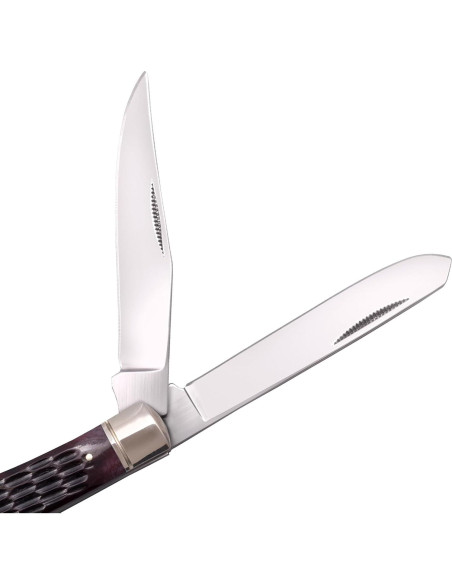 Cuchillo Plegable Cold Steel Trapper 2 Cuchillas Hueso 8.4 cm