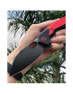 Cuchillo Plegable CJRB Caldera J1923 EDC Rojo G10 8.9 cm 2