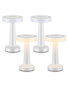 Juego de 4 Lámparas de Mesa Portátiles Riakrum Inalámbricas