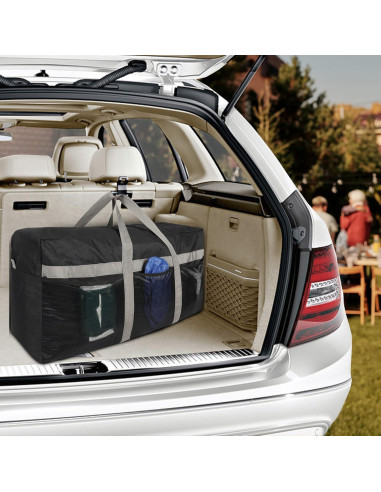 Bolsa de Viaje Plegable REDCAMP 100L Impermeable Negra