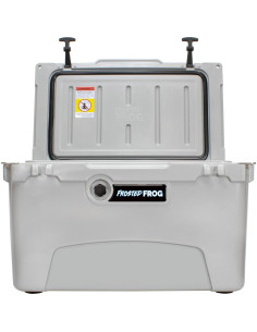 Caja de Hielo Aislada Frosted Frog 45QT Gris - Alta Resistencia 2