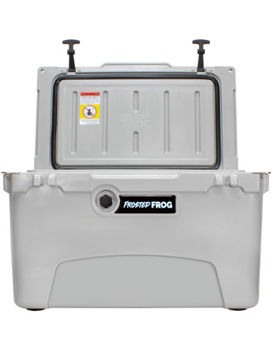 Caja de Hielo Aislada Frosted Frog 45QT Gris - Alta Resistencia
