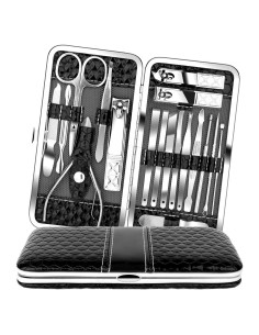Set de Manicura y Pedicura Teamkio 18 en 1 Acero Inoxidable