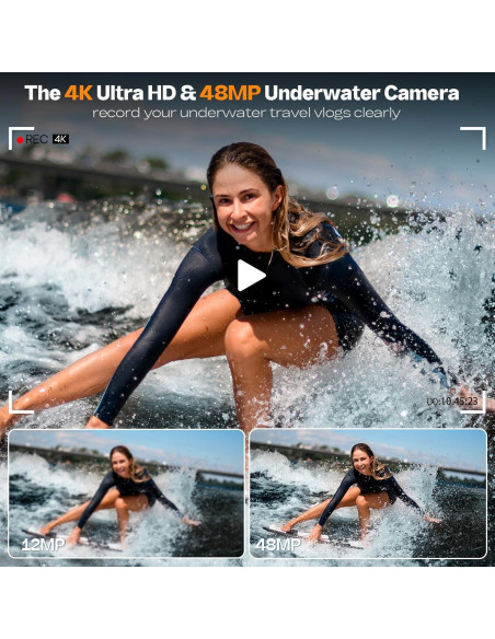 Cámara Submarina HICSHON WDC901 4K 48MP IP68 3.35M