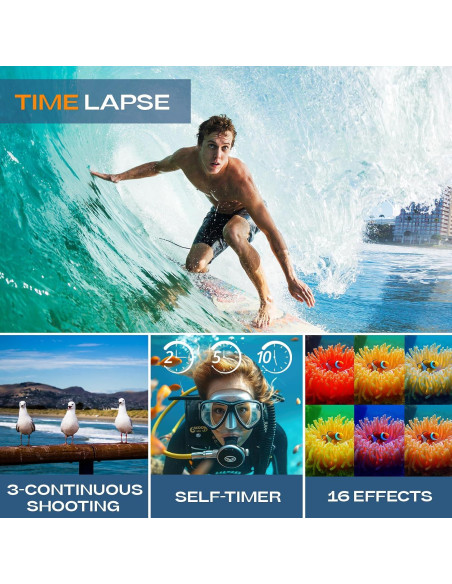 Cámara Submarina HICSHON WDC901 4K 48MP IP68 3.35M