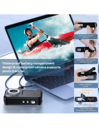 Cámara Submarina HICSHON WDC901 4K 48MP IP68 3.35M