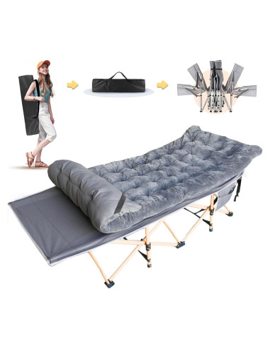 Cama de Camping Plegable Harigal 190.5x71.1 cm 272 kg