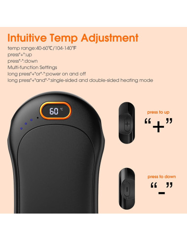 Calentadores de Manos Eléctricos Macamolly HW-1, 2 Piezas 10000mAh