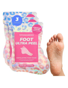 Mascarilla Exfoliante para Pies Vitamasques Coco y Piña - 3 Unidades
