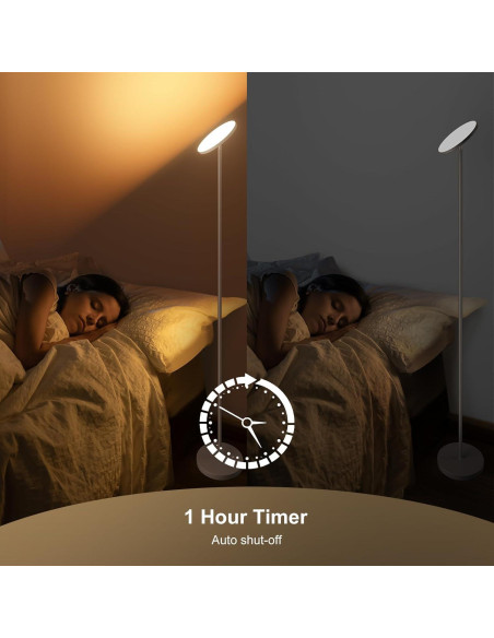 Lámpara de pie LED FULSUNT 32W RGB con control remoto 175cm