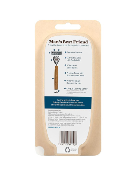 Afeitadora de Bambú Bulldog Cuidado de la Piel - 5 Cuchillas