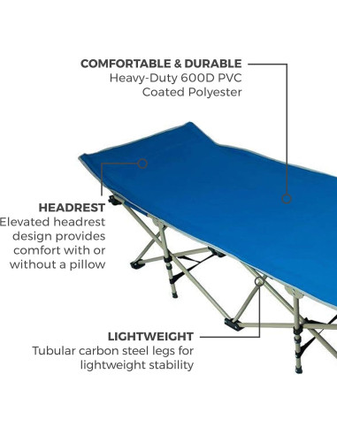 Cama de Camping Plegable OSAGE RIVER para Adultos 136 kg