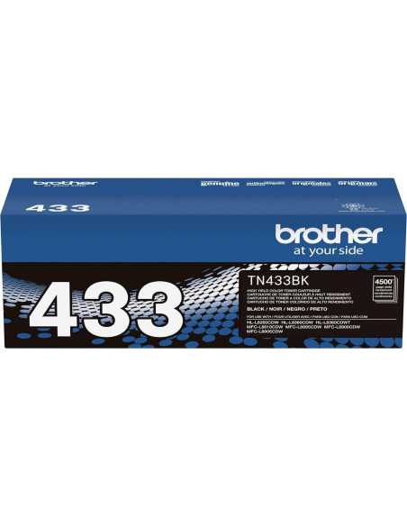 Tóner Negro Alta Capacidad Brother TN433BK - 4500 Páginas